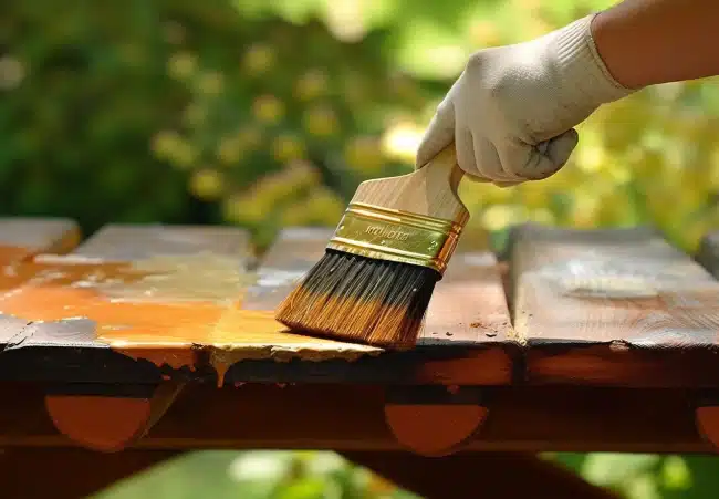 Pintura de titanio para artículos de madera