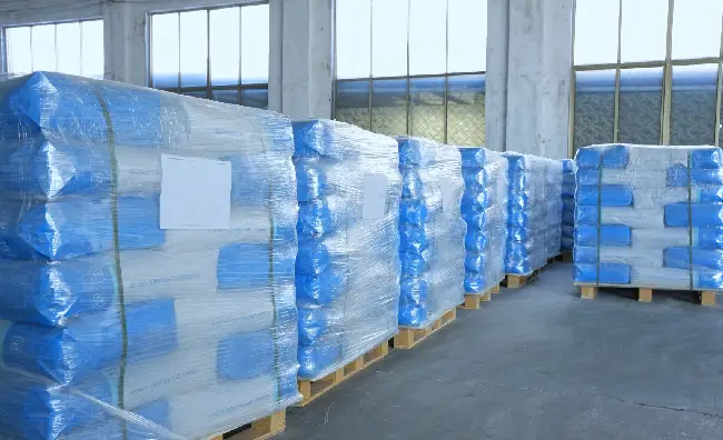 Redispersible latex powder storage